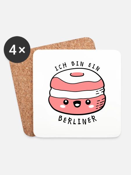 Witzige Sprüche - Untersetzer (4er-Set) - Weiß
