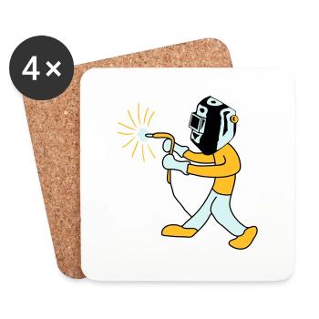 Welder - Coasters (set of 4) - white - Front