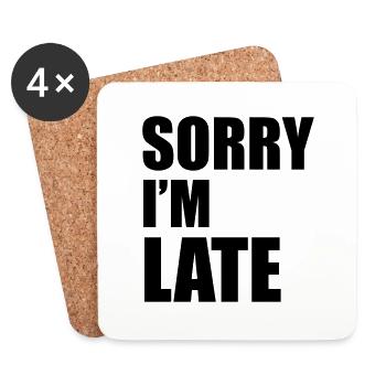 Sorry - Coasters (set of 4) - white - Front