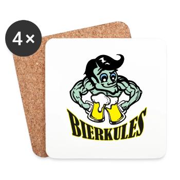 bierkules5c - Untersetzer (4er-Set) - Weiß - Vorne