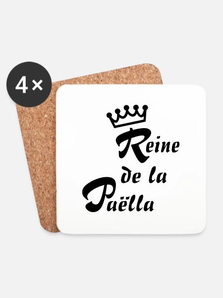 Reine Paella - Untersetzer (4er-Set) - Weiß