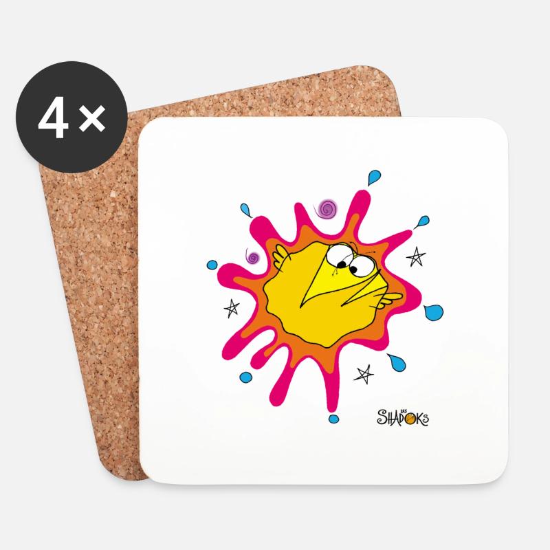 Splatch - Coasters (set of 4) - white
