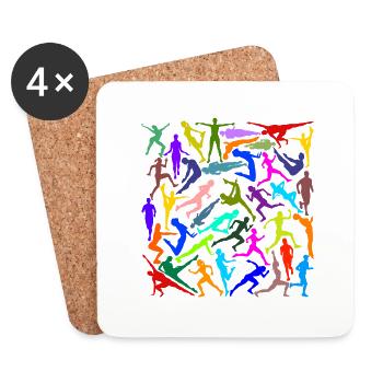 Sports Art - Coasters (set of 4) - white - Front
