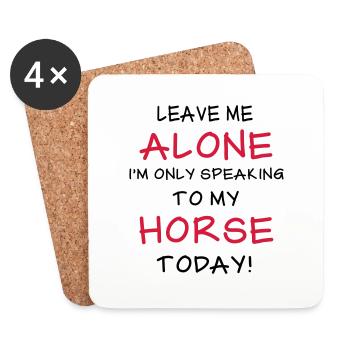 Horse - Untersetzer (4er-Set) - Weiß - Vorne