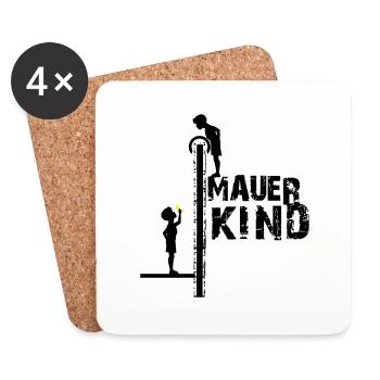 Enfant du mur de Berlin - BERLIN, BERLIN - Dessous de verre (lot de 4) - blanc - Devant