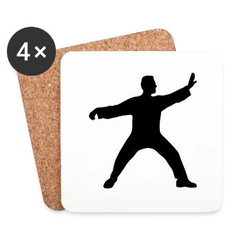 Tai chii chuan Kata taichi kung fu sports style - Coasters (set of 4) - white - Front