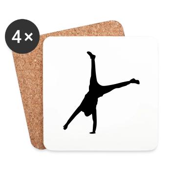 handstand move - Untersetzer (4er-Set) - Weiß - Vorne