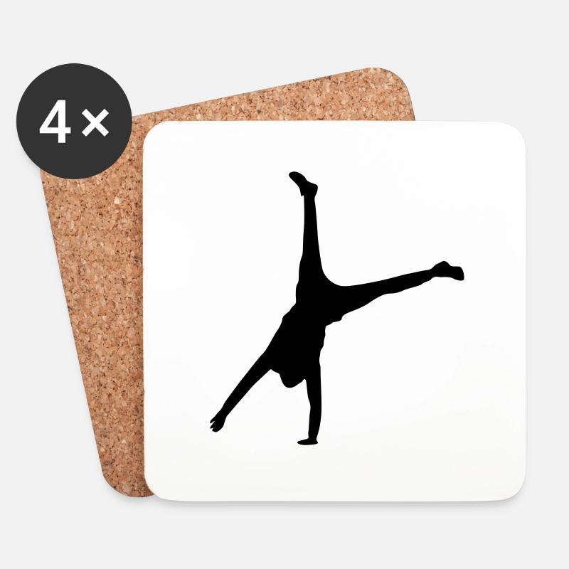 handstand move - Untersetzer (4er-Set) - Weiß