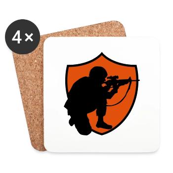 soldier design - Untersetzer (4er-Set) - Weiß - Vorne