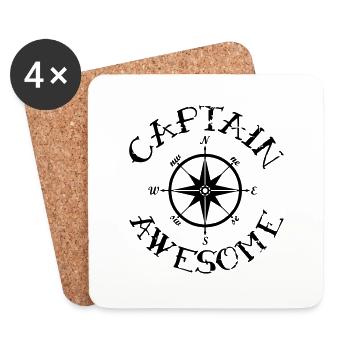 Nautical sailor - Coasters (set of 4) - white - Front