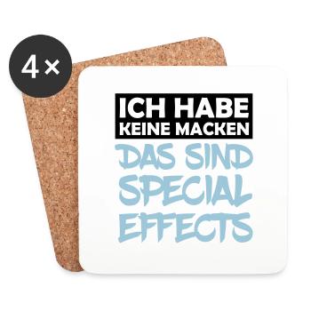 keine_macken_special_effects_2 - Untersetzer (4er-Set) - Weiß - Vorne