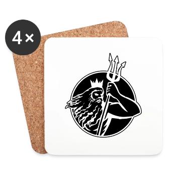 poseidon triton 2 - Coasters (set of 4) - white - Front