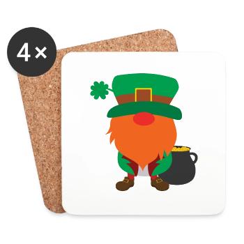 Goblin Gnome - Coasters (set of 4) - white - Front