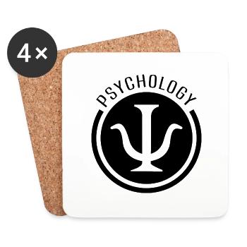Psychology Psychologist Psychology Sign Symbol - Coasters (set of 4) - white - Front