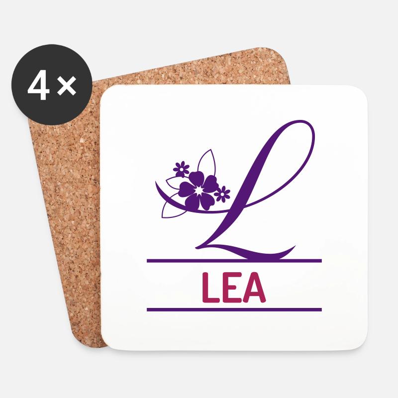 Lea - Untersetzer (4er-Set) - Weiß