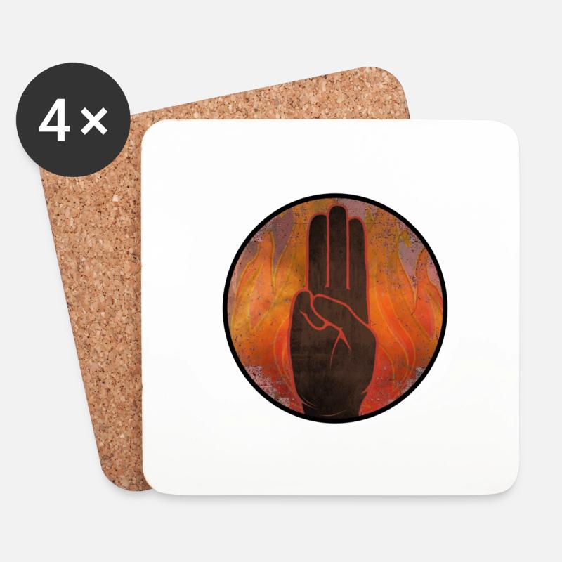 Hunger Games - Untersetzer (4er-Set) - Weiß