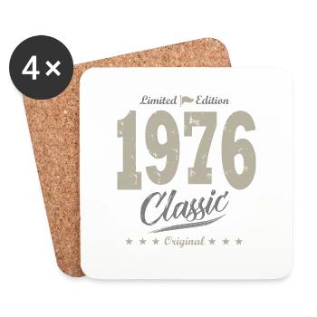 Birthday 47 years limited edition 1976 gift - Coasters (set of 4) - white - Front