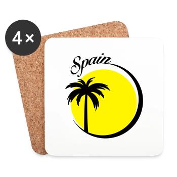 spain - Dessous de verre (lot de 4) - blanc - Devant