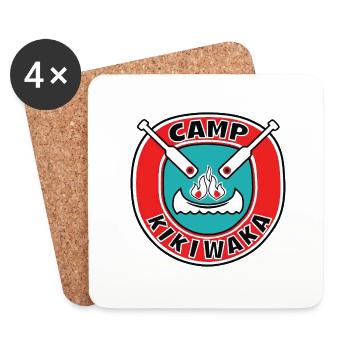 Retro Kikiwaka - Coasters (set of 4) - white - Front