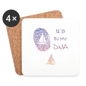 sailing its in my DNA - Untersetzer (4er-Set) - Weiß - Vorne