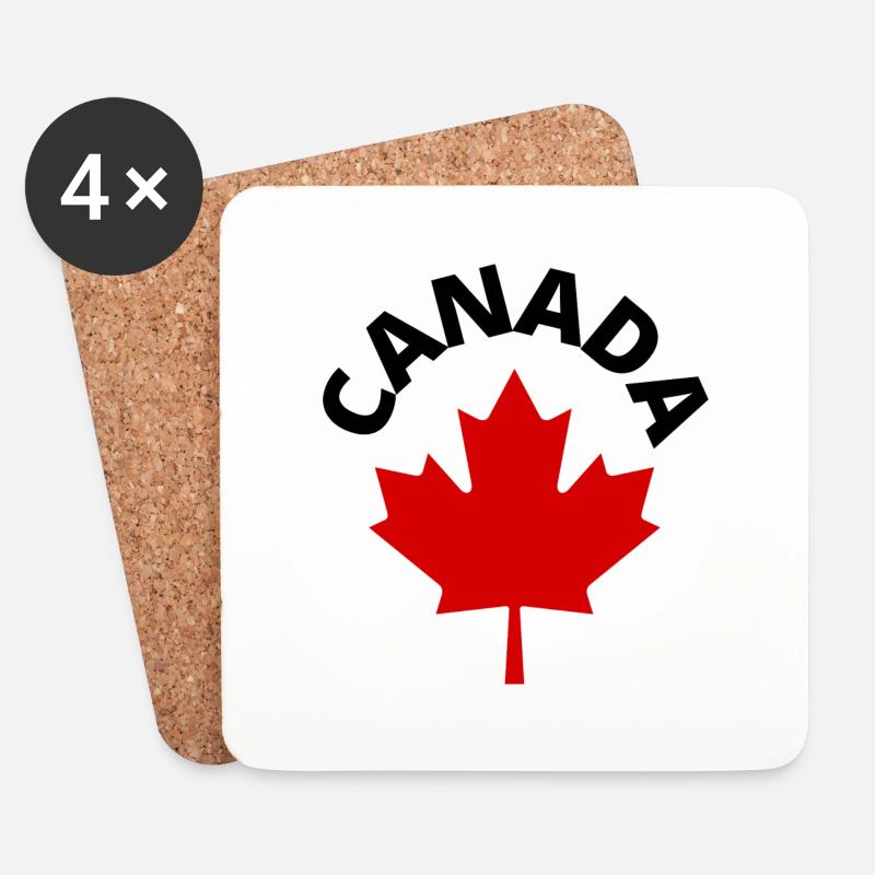CANADA - Coasters (set of 4) - white