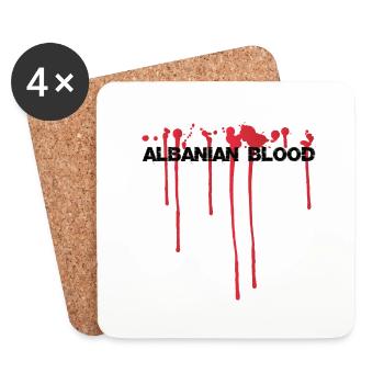 Albanian Blood - Untersetzer (4er-Set) - Weiß - Vorne