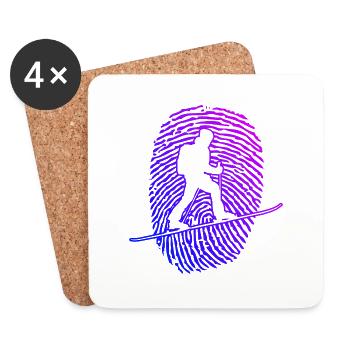 Ski Alpinisme Femmes Ski Tour Ski Tour Ski Tour - Dessous de verre (lot de 4) - blanc - Devant