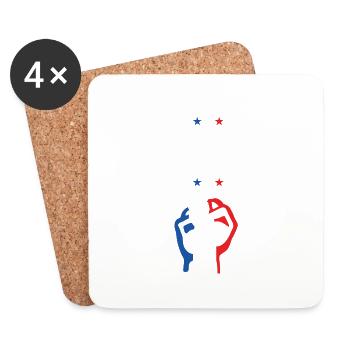 Moi aussi je t'emmerde - Dessous de verre (lot de 4) - blanc - Devant