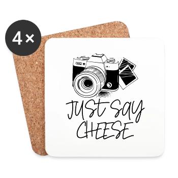Il suffit de dire la photographie de fromage - Dessous de verre (lot de 4) - blanc - Devant