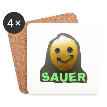 TOMZOFF Sauer - Untersetzer (4er-Set) - Weiß - Vorne