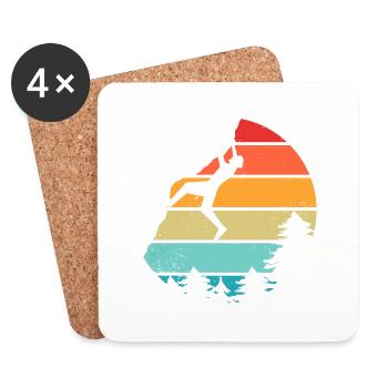 Climbing Bouldering - Coasters (set of 4) - white - Front