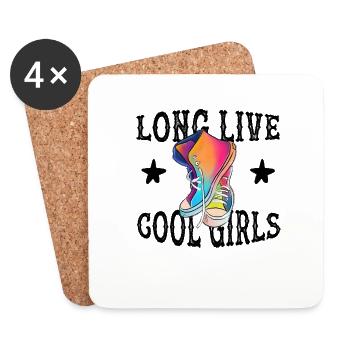 Long Live Cool Girls - Coasters (set of 4) - white - Front