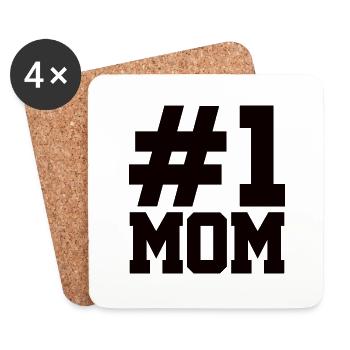Best Mom Ever Mother's Day Mother Gift - Coasters (set of 4) - white - Front