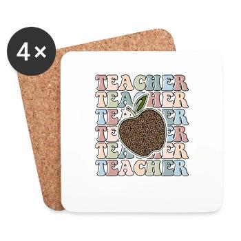 Teacher - Coasters (set of 4) - white - Front