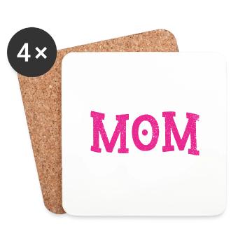 Best Mom Ever - Mother's Day - Coasters (set of 4) - white - Front