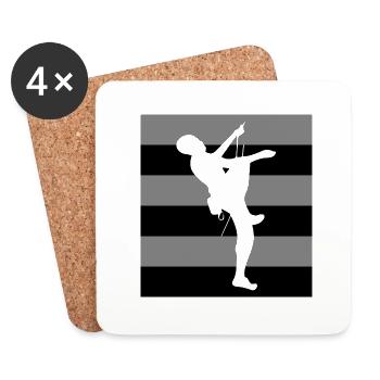 climbing - Coasters (set of 4) - white - Front