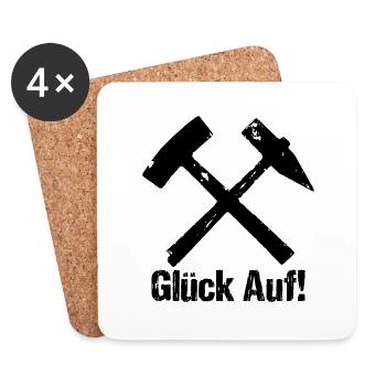 Luck On Irons and Mallets - Coasters (set of 4) - white - Front