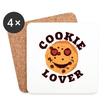 Cookie Lover - Chocolate Chip - Coasters (set of 4) - white - Front