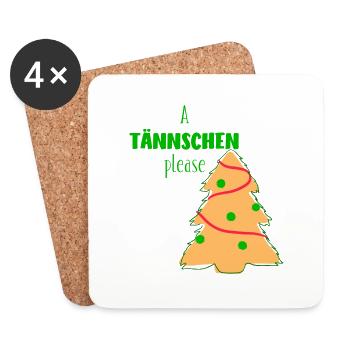 A Tännschen Please - Untersetzer (4er-Set) - Weiß - Vorne