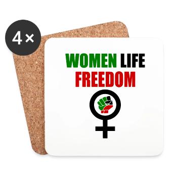 Women life freedom - Coasters (set of 4) - white - Front