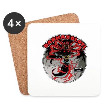 Darkaxolotl - Untersetzer (4er-Set) - Weiß - Vorne