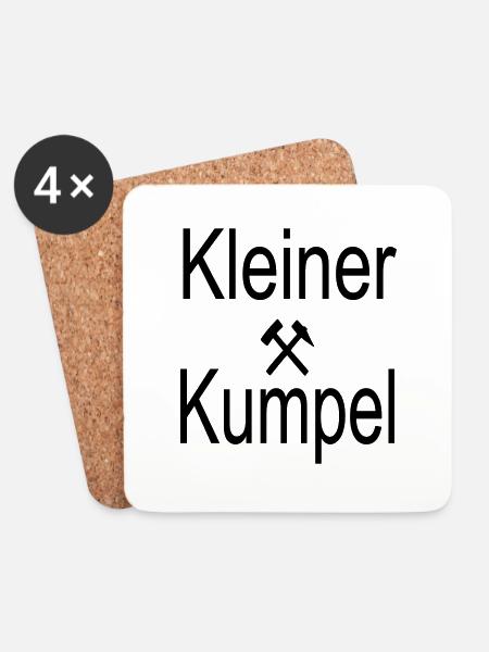Kleiner Kumpel - Untersetzer (4er-Set) - Weiß