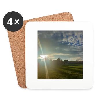 Sunshine in the sky - Untersetzer (4er-Set) - Weiß - Vorne