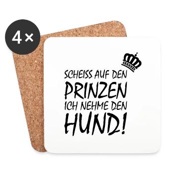 Dog Hund - Untersetzer (4er-Set) - Weiß - Vorne