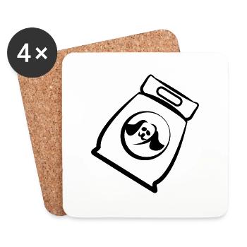 DOG CAT PET - Untersetzer (4er-Set) - Weiß - Vorne