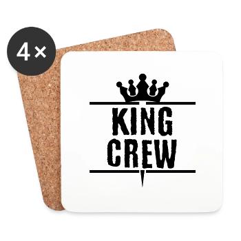 King King Crew 54 Krone - Untersetzer (4er-Set) - Weiß - Vorne
