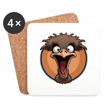 I m so crazy ! - Dessous de verre (lot de 4) - blanc - Devant