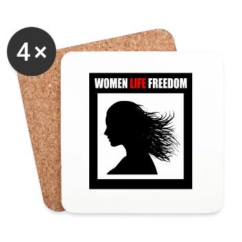 Women life freedom - Coasters (set of 4) - white - Front