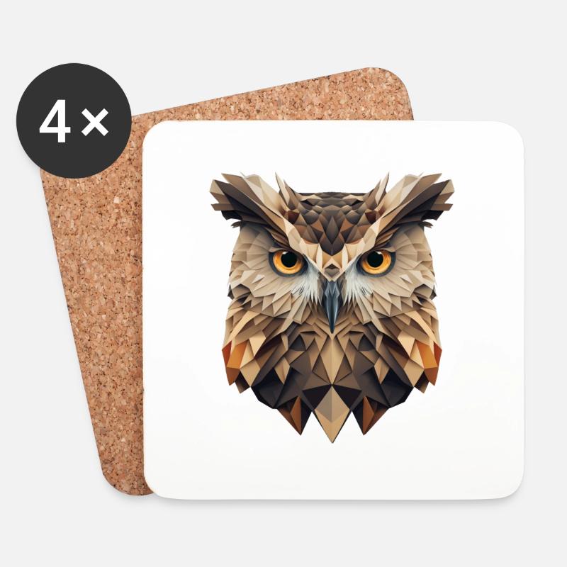 OWL - Untersetzer (4er-Set) - Weiß