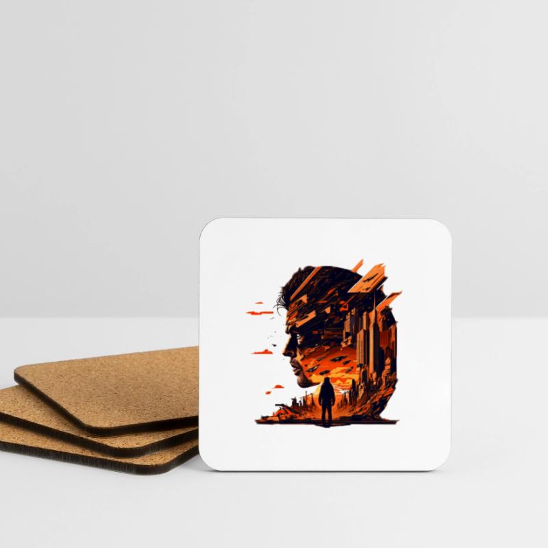 Sci-Fi and alien planets create artwork Coasters (set of 4)
